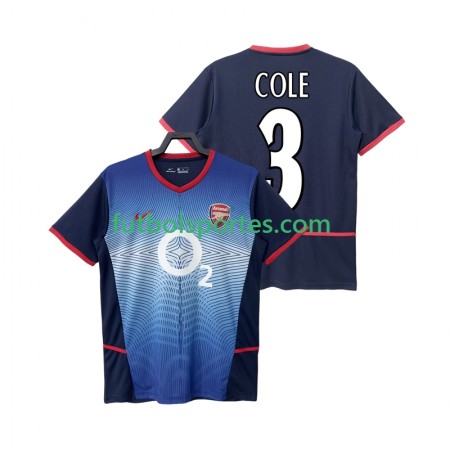 Camiseta Arsenal COLE 3 2004 Retro Segunda Equipación 2002